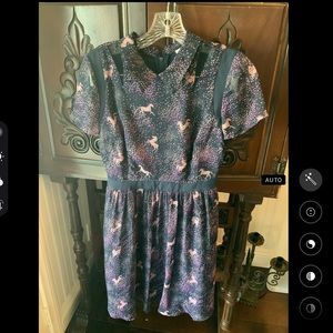 Lace and Mesh for ModCloth Pink Ponies Dress Navy